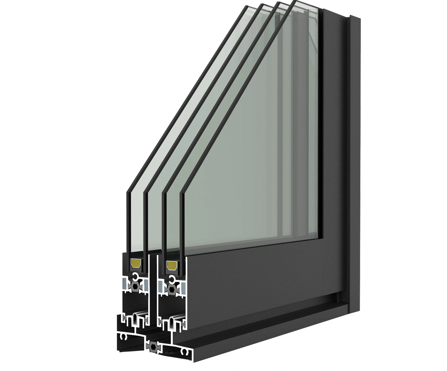 Aluminum Inward-Opening Window