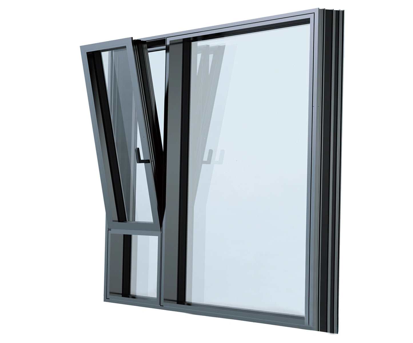 Aluminum Inward-Opening Window